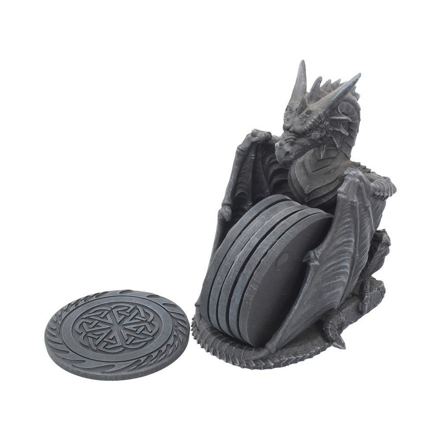 Dragons Lair Black Dragon Coaster Set C0795C4