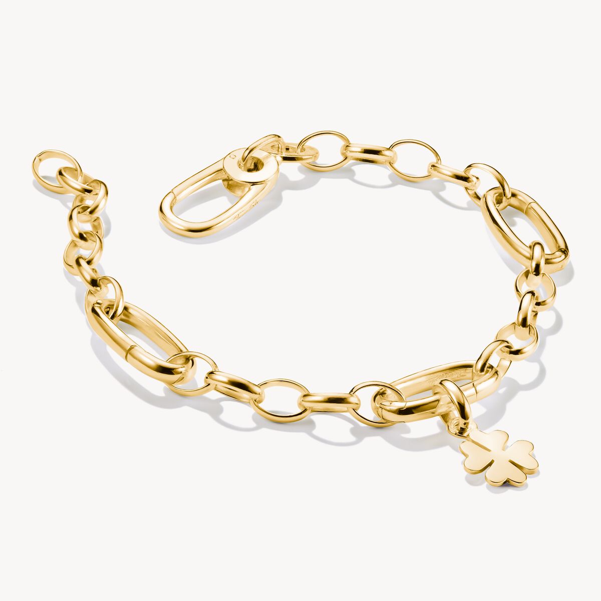 Thomas Sabo Charm Club Charming Connect Gold Plated Link Bracelet C1203-413-39