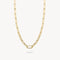 Thomas Sabo Charm Club Charming Connect Gold Plated Paperclip Link Charm Necklace C1207-413-39