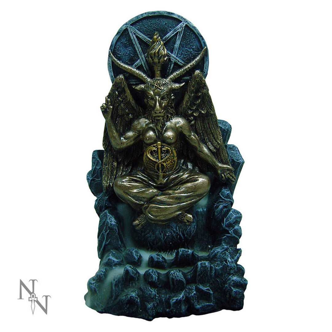 Baphomet Antiquity Occult Backflow Incense Burner Gothic Ornament C1965F6