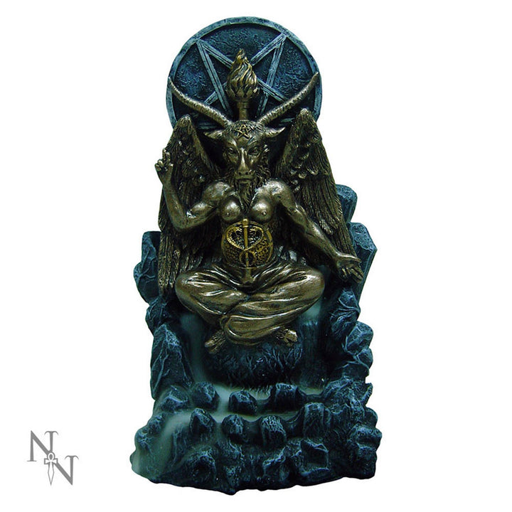 Baphomet Antiquity Occult Backflow Incense Burner Gothic Ornament C1965F6
