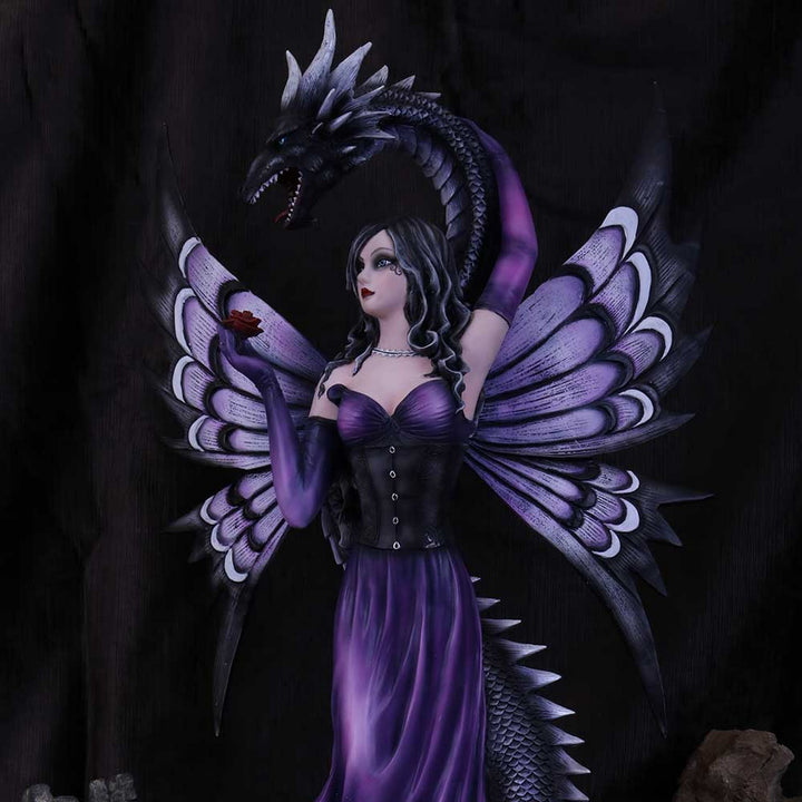 Guardians Embrace Large Dark Fairy Dragon Ornament C2642G6