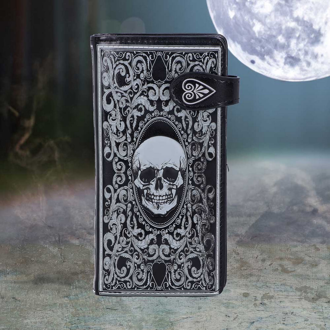 Skull Tarot Card Purse Embossed Wallet C3550J7