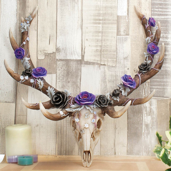 Antlers of Eden Floral Decorated Animal Deer Skull C4035M8