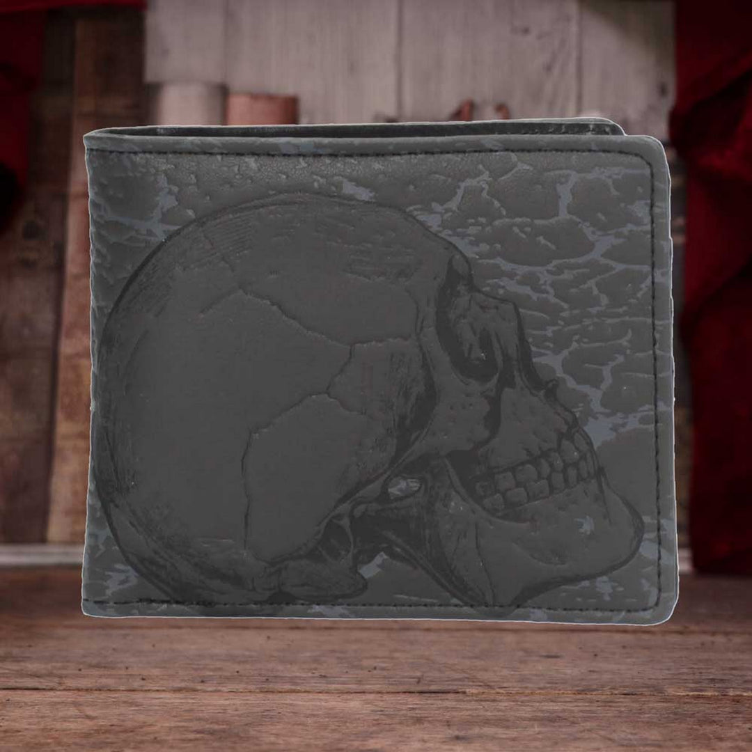 Memento Mori Skull Embossed Wallet C4265M8