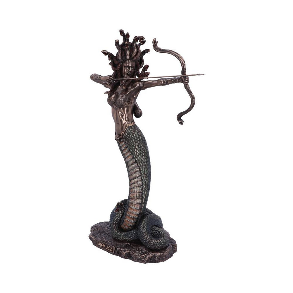 Bronze Mythological Medusa's Wrath Figurine 36cm C5444T1