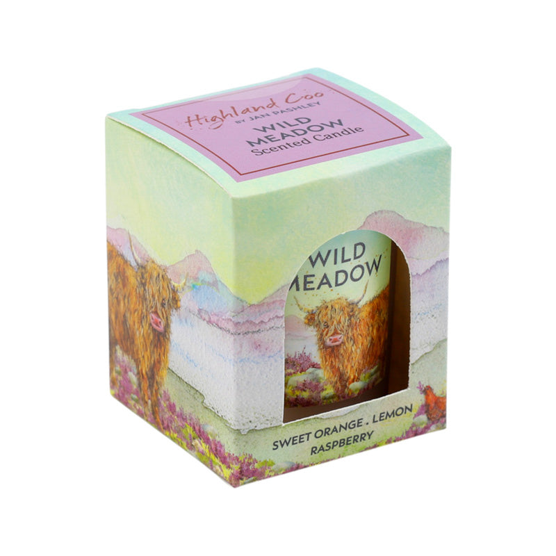 Jan Pashley Highland Coo Cow Votive Scented Candle CAND112