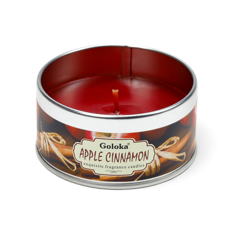 Goloka Apple Cinnamon Wax Candle Tin CAND113
