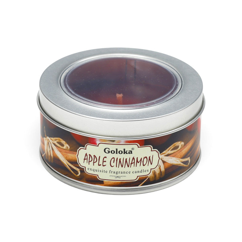 Goloka Apple Cinnamon Wax Candle Tin CAND113