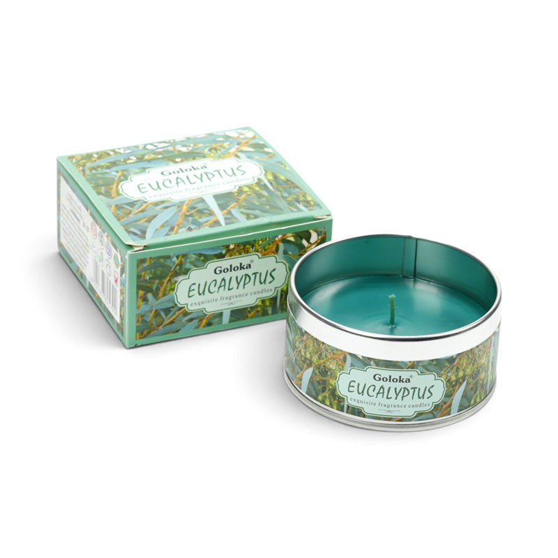 Goloka Eucalyptus Wax Candle Tin CAND114