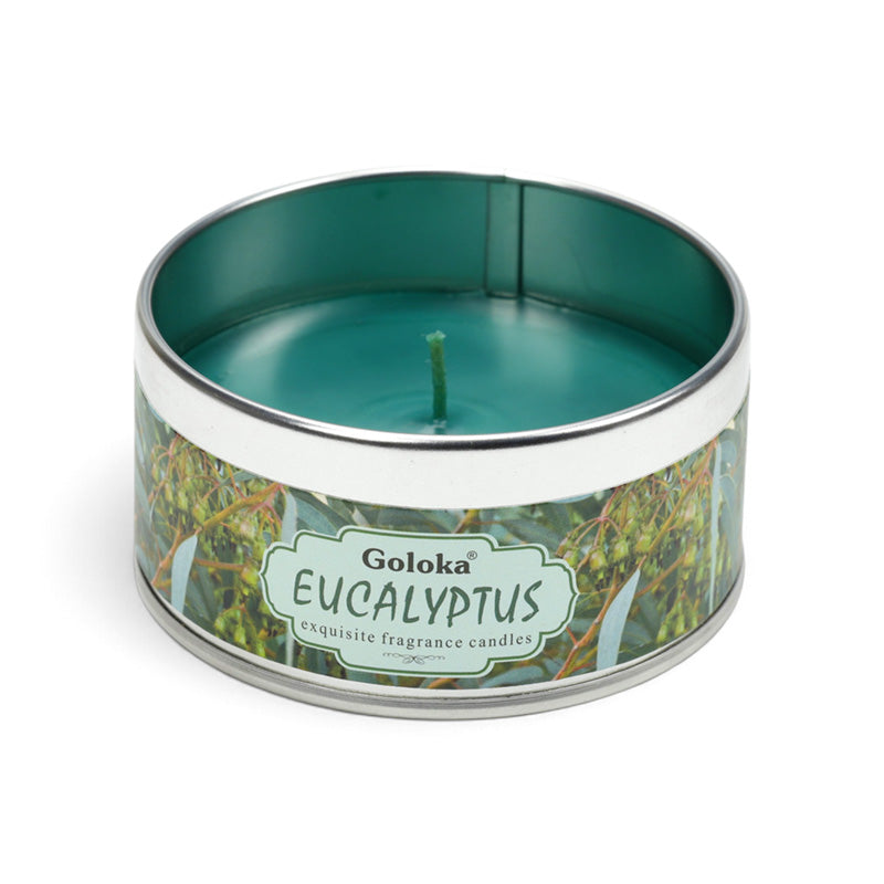 Goloka Eucalyptus Wax Candle Tin CAND114