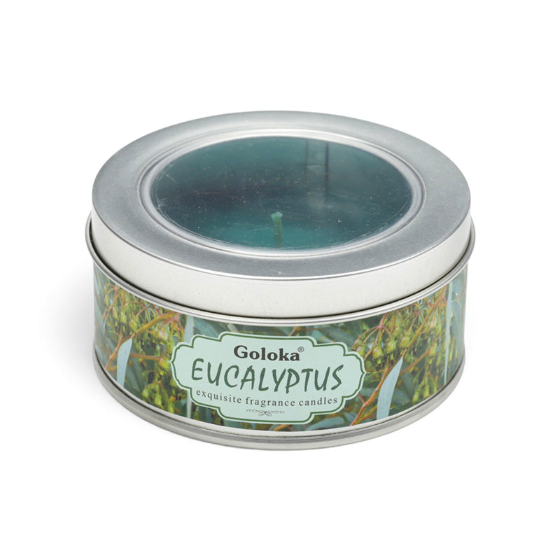 Goloka Eucalyptus Wax Candle Tin CAND114