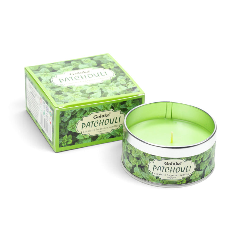 Goloka Patchouli Wax Candle Tin CAND115