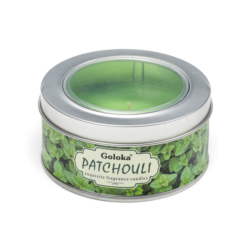 Goloka Patchouli Wax Candle Tin CAND115