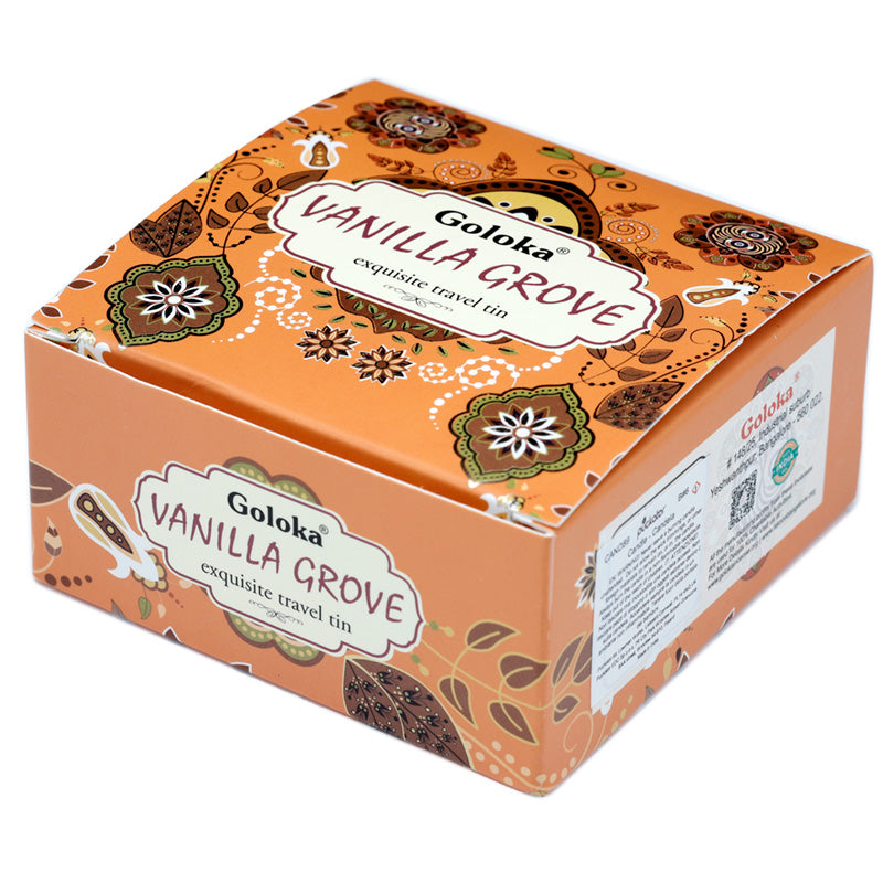 Goloka Vanilla Grove Wax Candle Tin CAND89