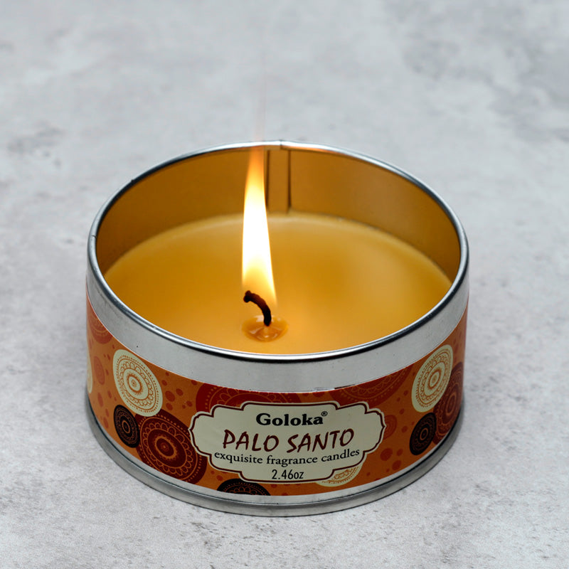 Goloka Palo Santo Wax Candle Tin CAND90