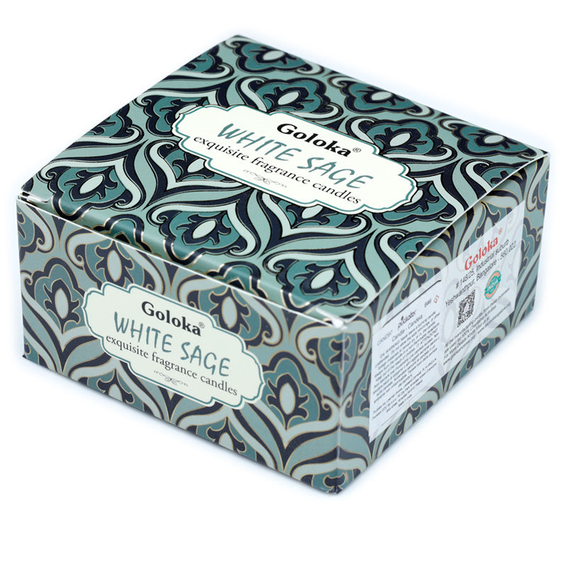 Goloka White Sage Wax Candle Tin CAND97