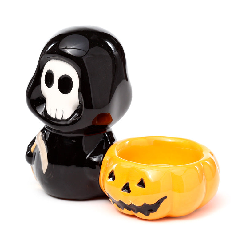 Ceramic Skull Boy Tea Light Candle Holder CAND99