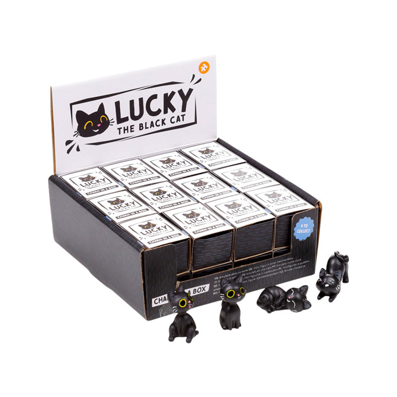 Lucky the Black Cat Charm in a Box CAT204