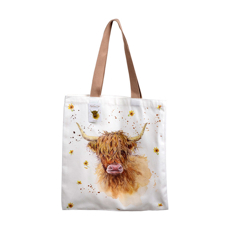 Jan Pashley Highland Coo Cow Reusable Tote Bag CBAG126