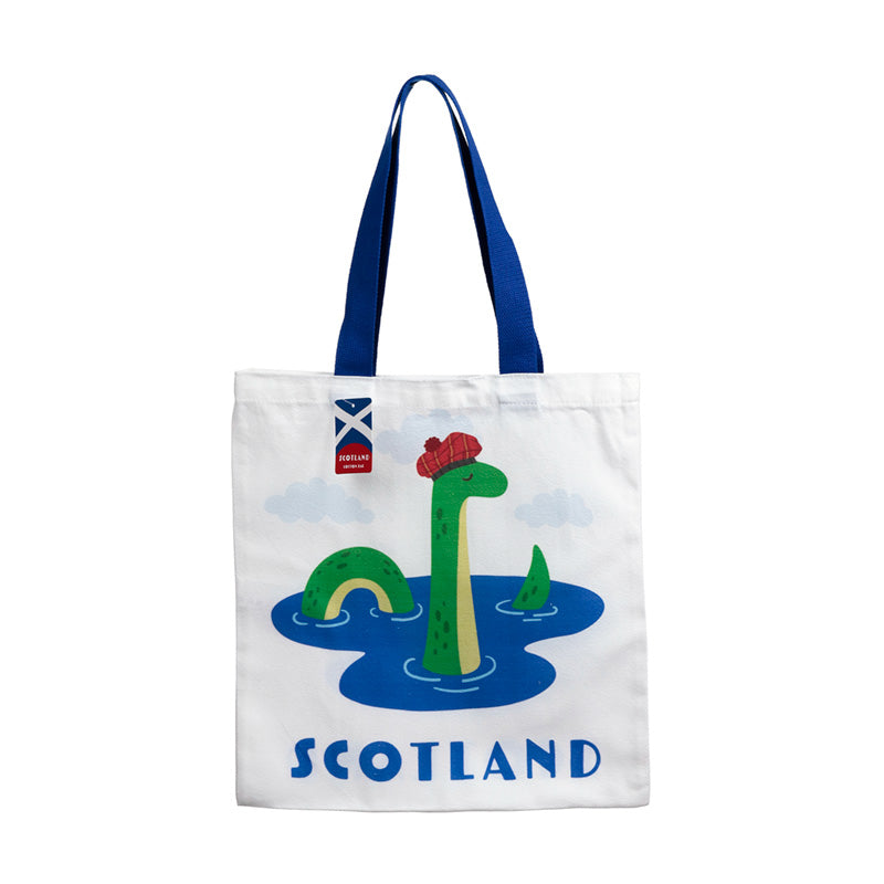 Scotland Souvenir Nessie Reusable Tote Bag CBAG129