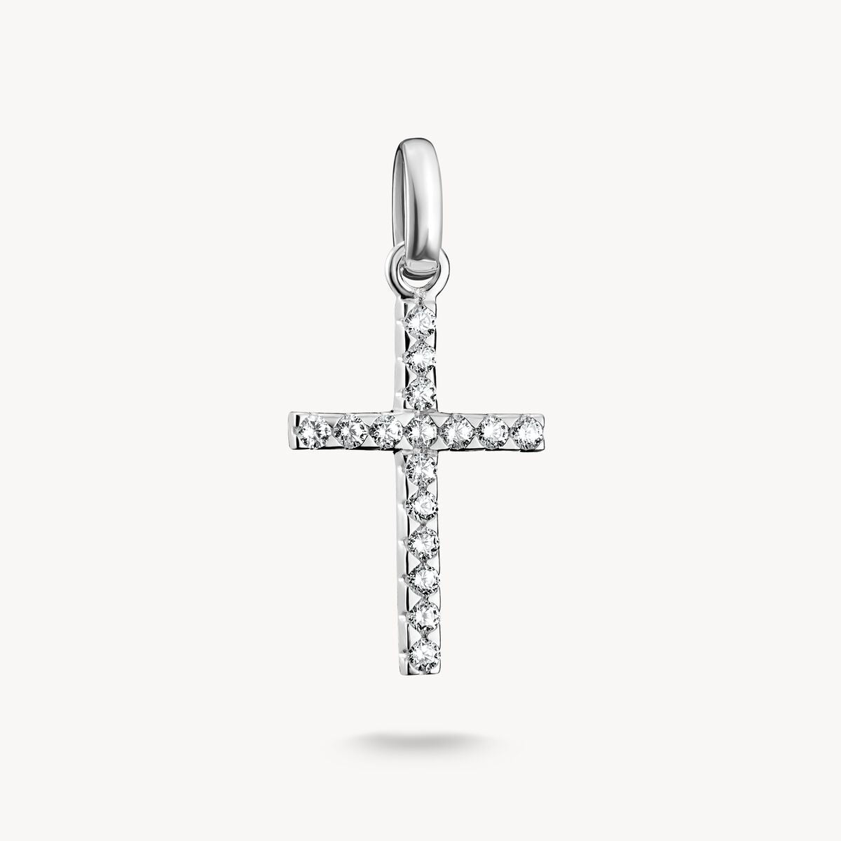 Thomas Sabo Charm Club Charming Connect Sterling Silver Cross With stones Charm CC1203-051-14