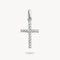 Thomas Sabo Charm Club Charming Connect Sterling Silver Cross With stones Charm CC1203-051-14