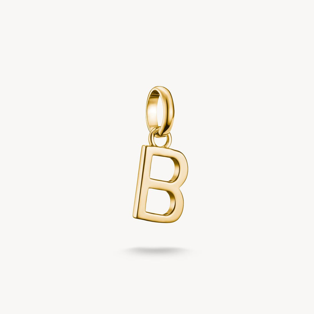 Thomas Sabo Charm Club Charming Connect Gold Plated Letter B Charm CC1208-413-39
