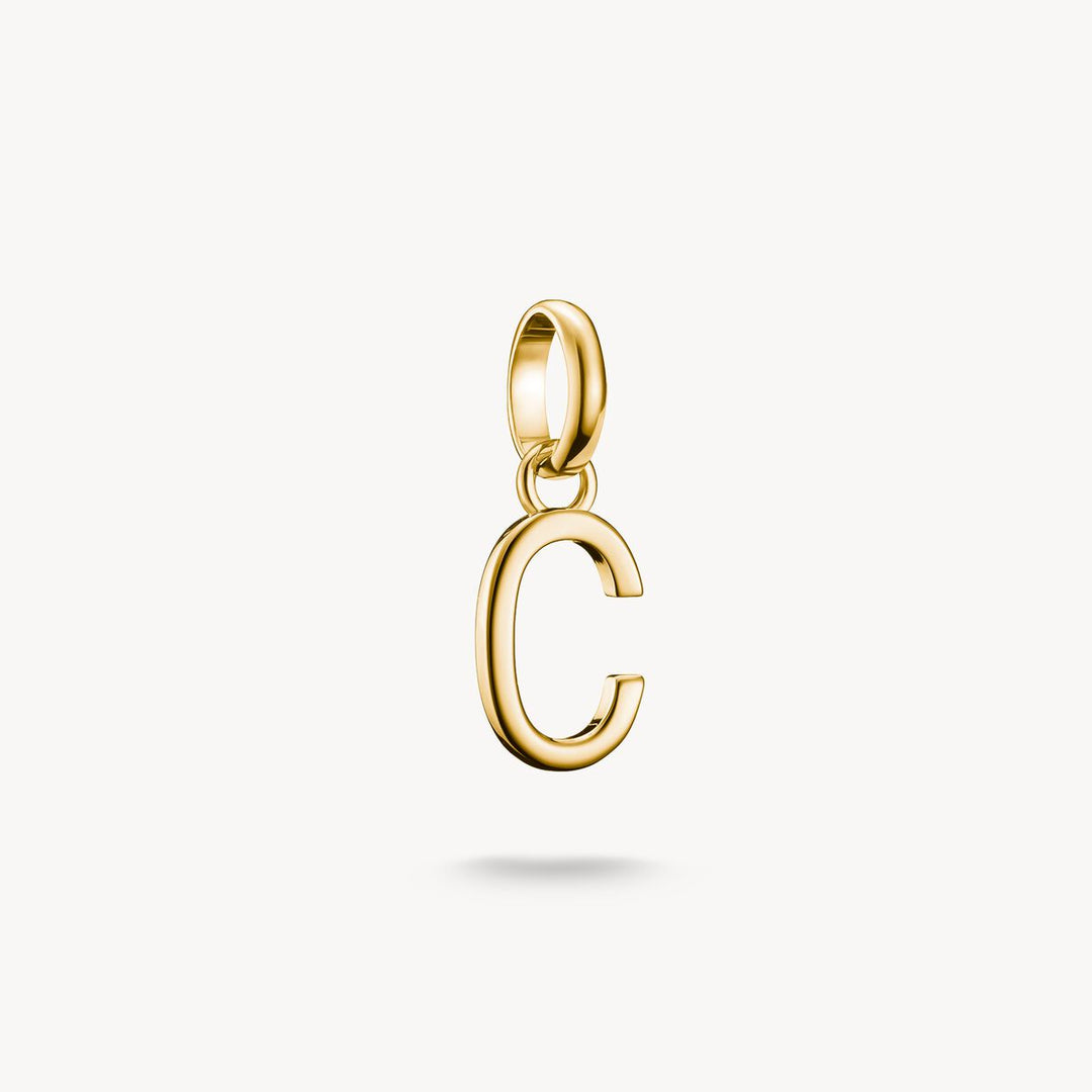 Thomas Sabo Charm Club Charming Connect Gold Plated Letter C Charm CC1209-413-39