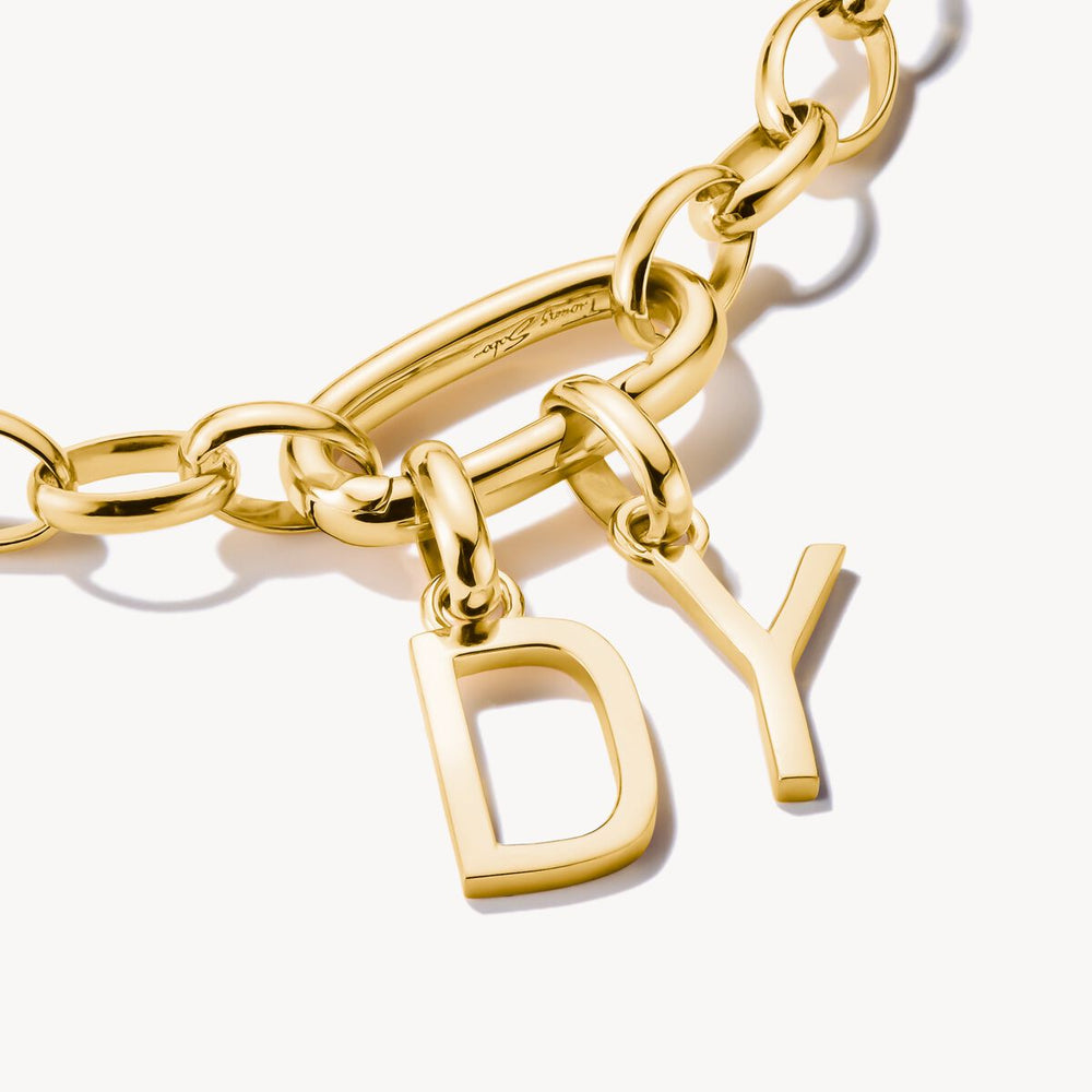 Thomas Sabo Charm Club Charming Connect Gold Plated Letter D Charm CC1210-413-39