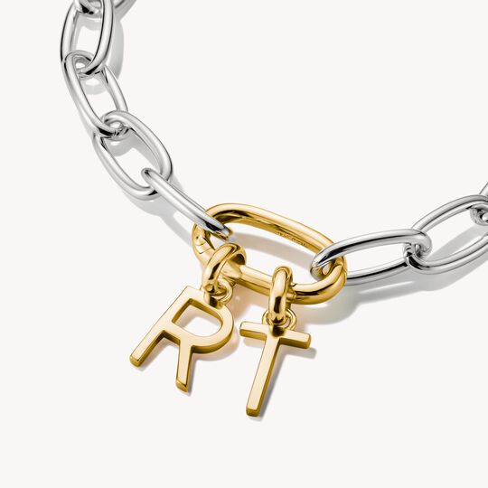 Thomas Sabo Charm Club Charming Connect Gold Plated Letter T Charm CC1226-413-39