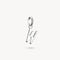 Thomas Sabo Charm Club Charming Connect Sterling Silver Letter W Charm CC1229-001-21