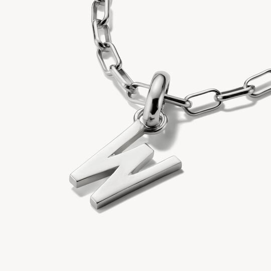 Thomas Sabo Charm Club Charming Connect Sterling Silver Letter W Charm CC1229-001-21