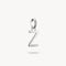 Thomas Sabo Charm Club Charming Connect Sterling Silver Letter Z Charm CC1232-001-21