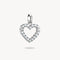 Thomas Sabo Charm Club Charming Connect Sterling Silver Heart With Stones Charm CC1237-051-14