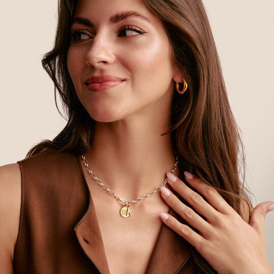 Thomas Sabo Charm Club Charming Connect Gold Plated Angel Number 111 With Stones Charm CC1248-414-14