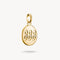 Thomas Sabo Charm Club Charming Connect Gold Plated Angel Number 333 With Stones Charm CC1250-414-14