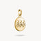 Thomas Sabo Charm Club Charming Connect Gold Plated Angel Number 555 With Stones Charm CC1252-414-14