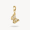 Thomas Sabo Charm Club Charming Connect Gold Plated Butterfly Charm CC1265-427-14