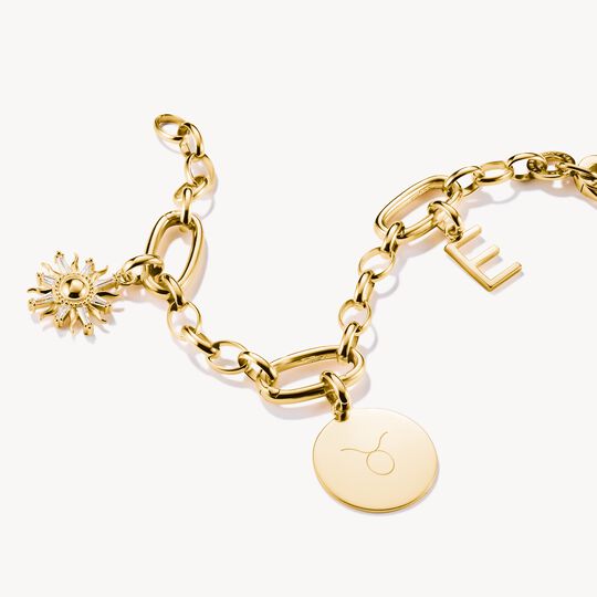 Thomas Sabo Charm Club Charming Connect Gold Plated Large Coin Charm CC1273-413-39