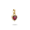 Thomas Sabo Charming Connect 18ct Gold Plated Red Heart Charm CC1279-M01-10