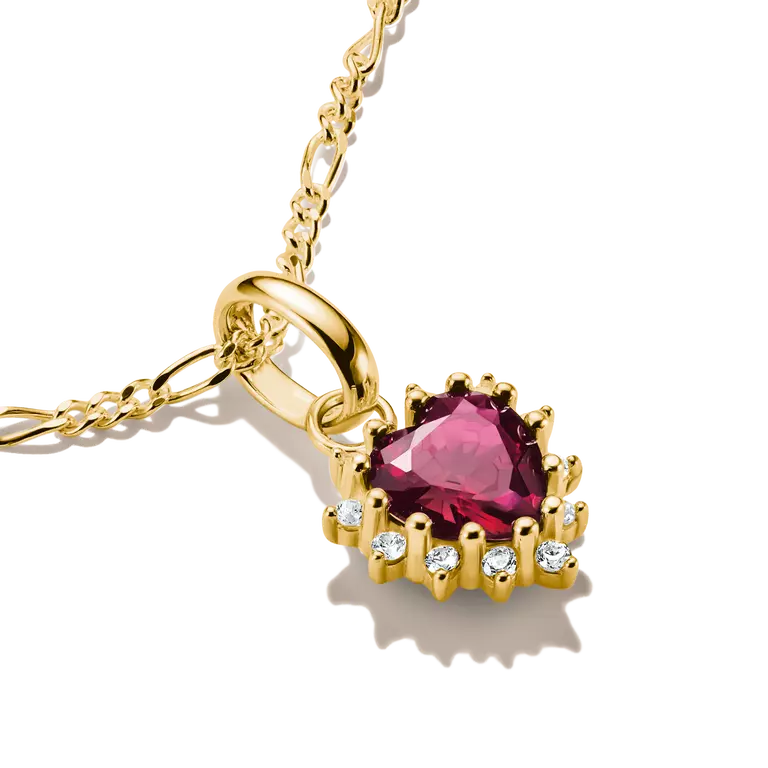 Thomas Sabo Charming Connect 18ct Gold Plated Red Heart Charm CC1279-M01-10