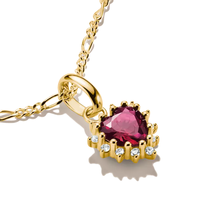 Thomas Sabo Charming Connect 18ct Gold Plated Red Heart Charm CC1279-M01-10