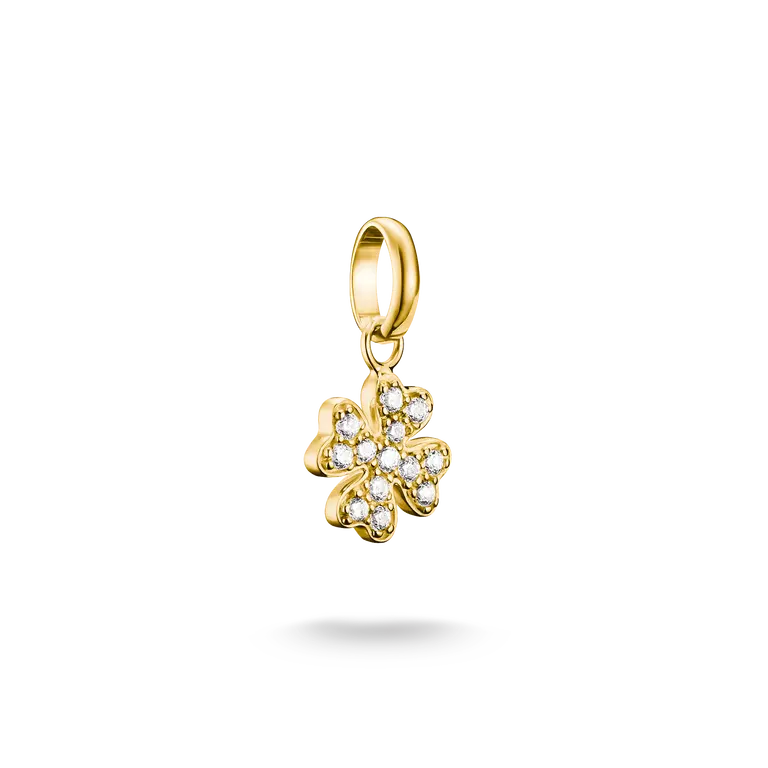 Thomas Sabo Charming Connect 18ct Gold Plated Clover Leaf Charm CC1281-M01-14