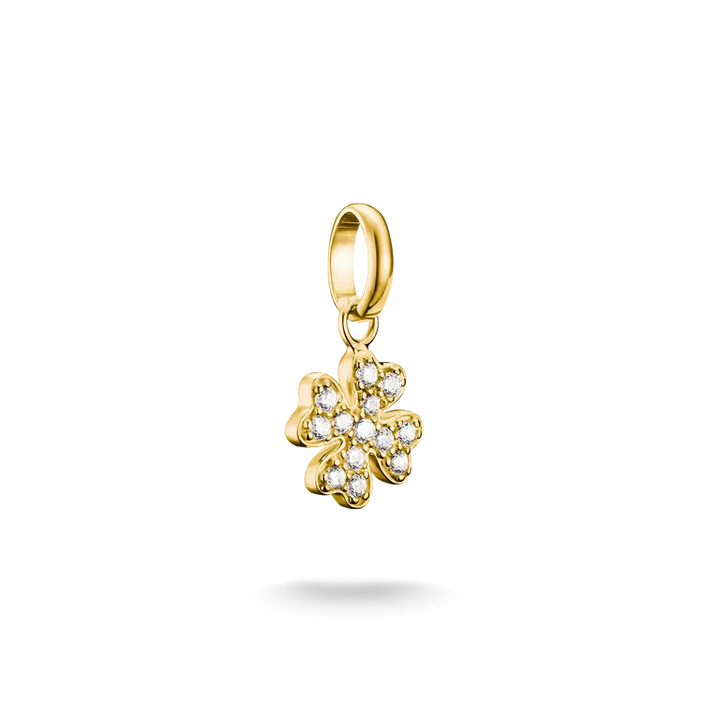 Thomas Sabo Charming Connect 18ct Gold Plated Clover Leaf Charm CC1281-M01-14