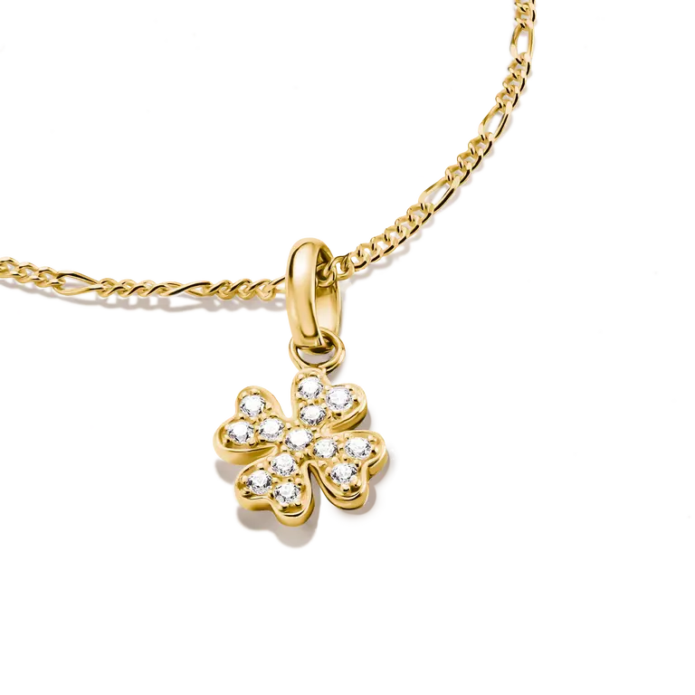 Thomas Sabo Charming Connect 18ct Gold Plated Clover Leaf Charm CC1281-M01-14