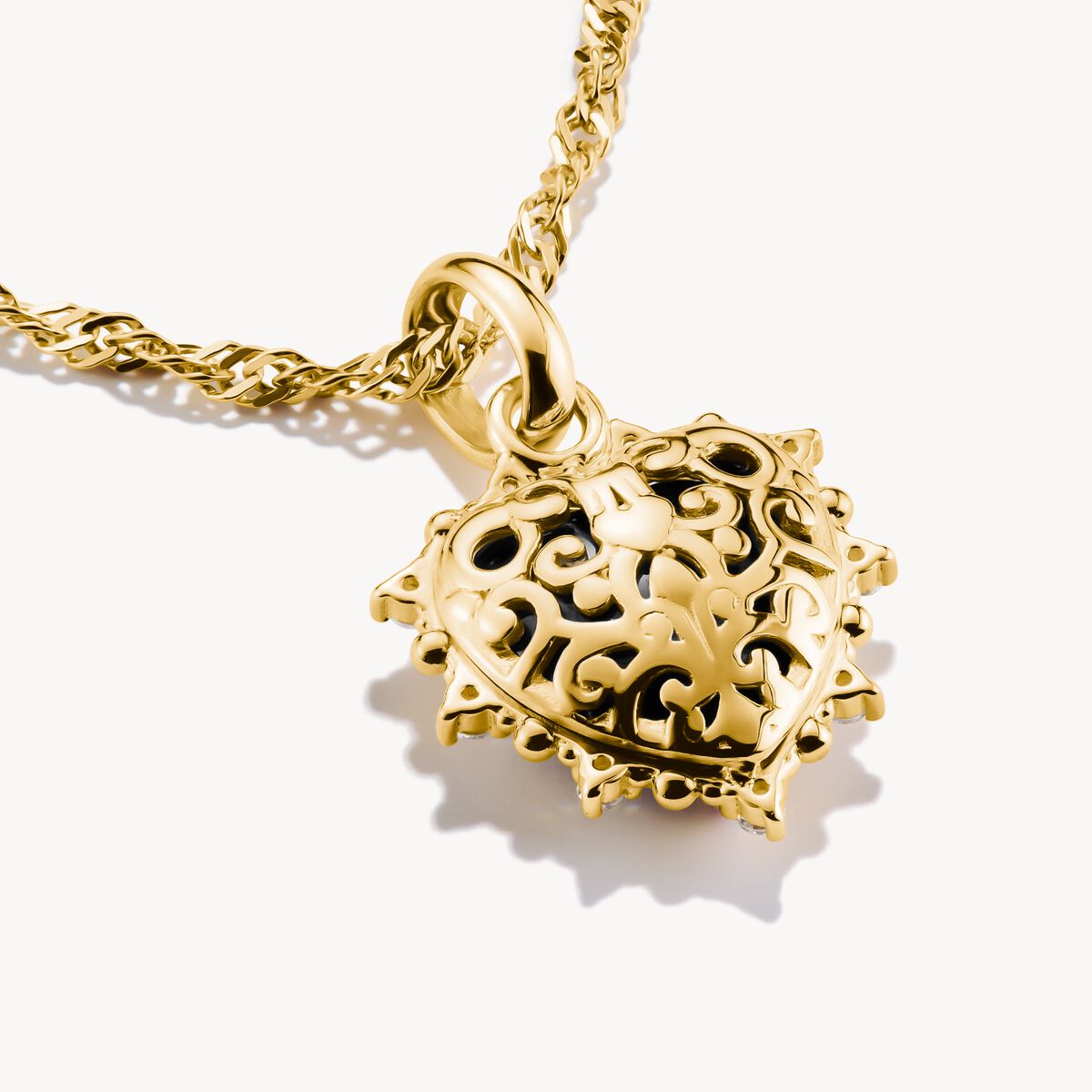 Thomas Sabo Charm Club Charming Connect Gold Plated Vintage Heart Charm CC1286-995-11
