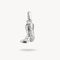 Silver chain bracelet with a cowboy boot 