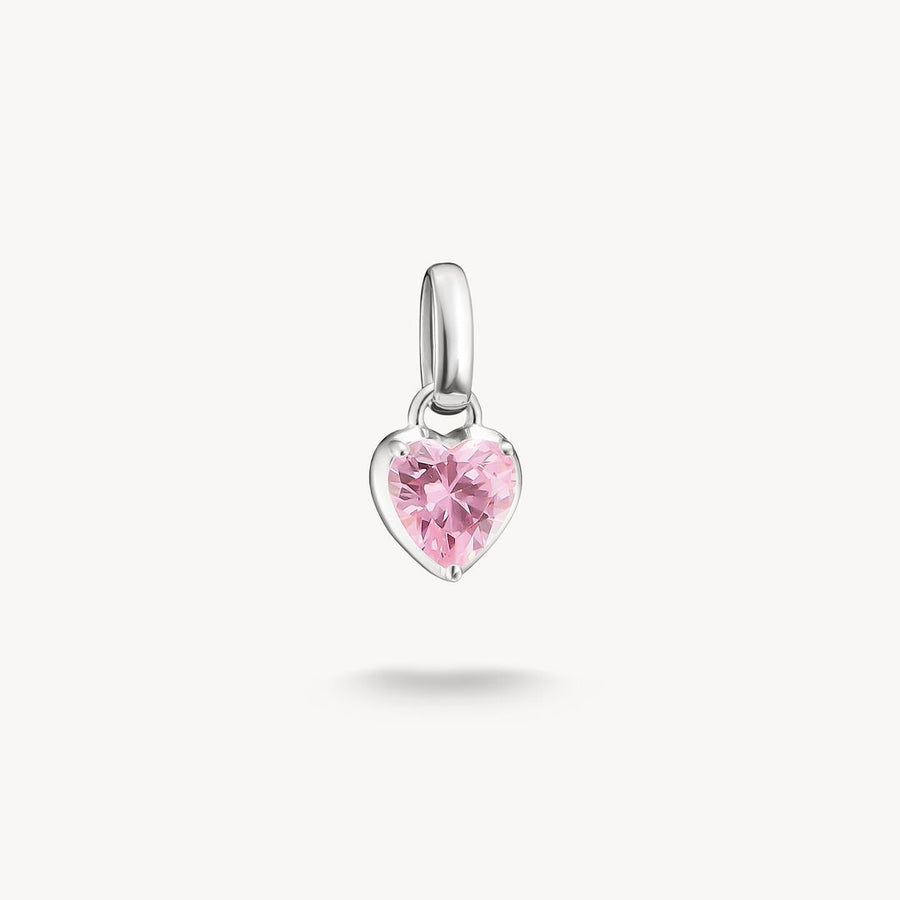 Charm Club Connect Pink Zirconia Birthstone January Charm CC1329-051-9