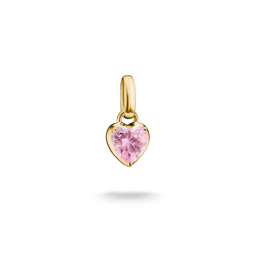 Thomas Sabo Charming Connect 18ct Gold Plated Pink July Charm CC1329-M01-9